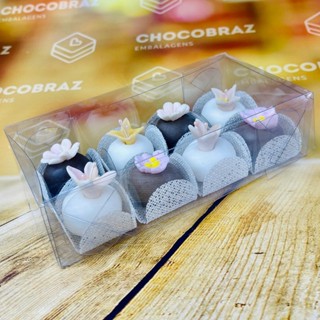 10~50 CAIXA P/ 08 DOCES ACETATO INCOLOR 5030 8X16X4 (IDEIA) ESSENCIAL em Oferta na Shopee