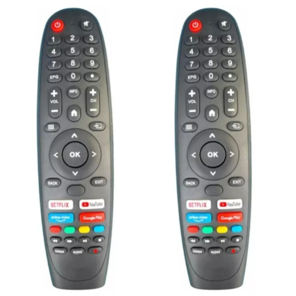 Kit 2 Controle Remoto Tv Multilaser 4k Android Tl042 Tl045 em Oferta na Shopee
