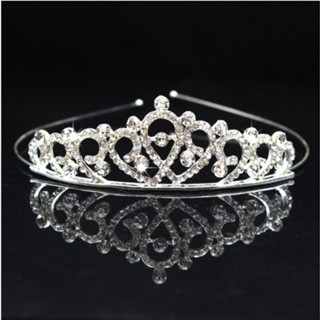 Doce Princesa Bonita Rhinestone Coroa Baby Girl Headbands Cabelo Snoods Temperamento Diamante Liga De Hair Hoop Infantil em Oferta na Shopee