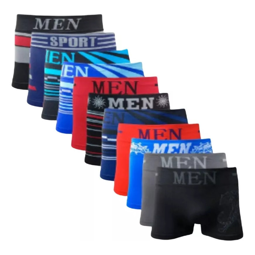 Kit 75 Cuecas Box Microfibra Leve Premium Atacado Revenda