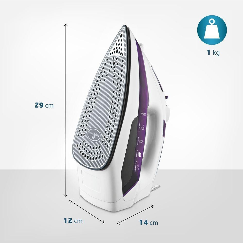 Ferro A Vapor Mondial Ceramic Express F-40 Branco/Lilás 127V · foto 2