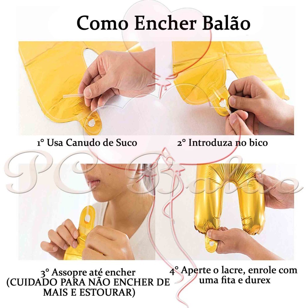 Kit 12 Balão Metalizado 2 SEREIA ARIEL 7 Bexiga ROSA CLARO CONCHA (1 ROSA 1 LILÁS) + Nº 70CM PINK — imagem 2 de 2