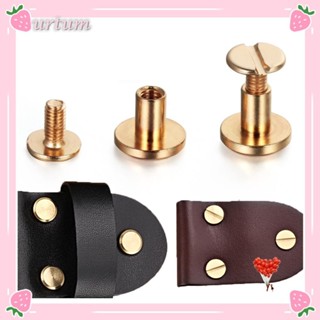 URTUM 10 Peças 5/6.5/8mm Parafuso De Unha Sólido Latão Livro De Unhas DIY Parafusos De Cabeça Redonda em Oferta na Shopee