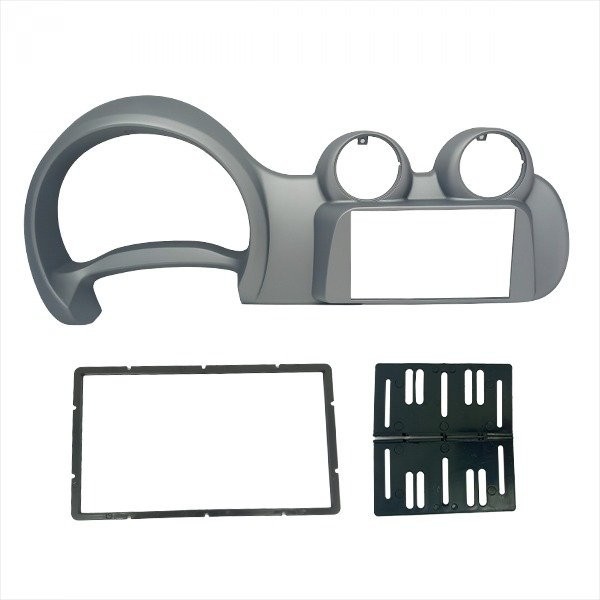 Moldura 2 Din Uno Vivace 10/16, Fiorino G3 14/21 - Cinza em Oferta na Shopee