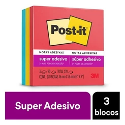 POST-IT Diversao 76MM X 76MM 3 Blocos de 90 Folhas 3M