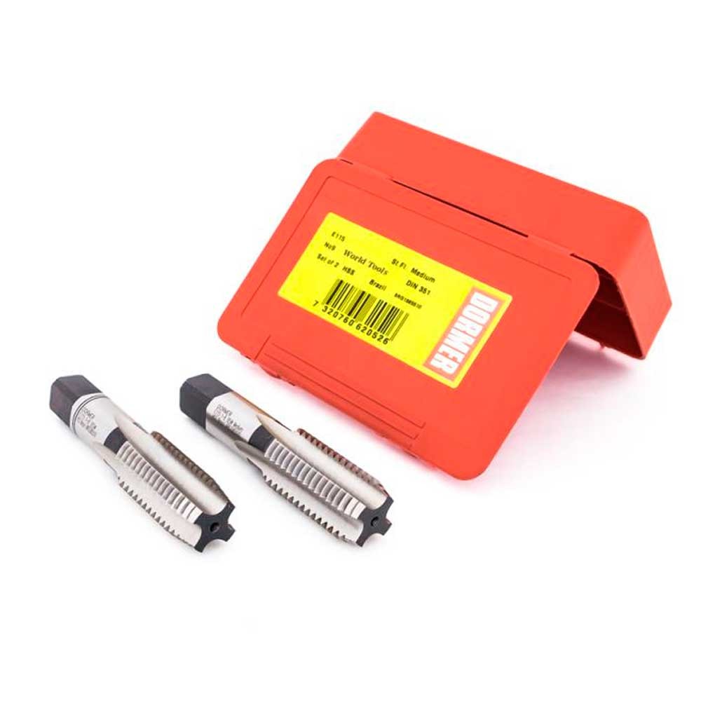 Jogo de macho manual com 2 peças 5 x 0,80 mm - Dormer em Oferta na Shopee