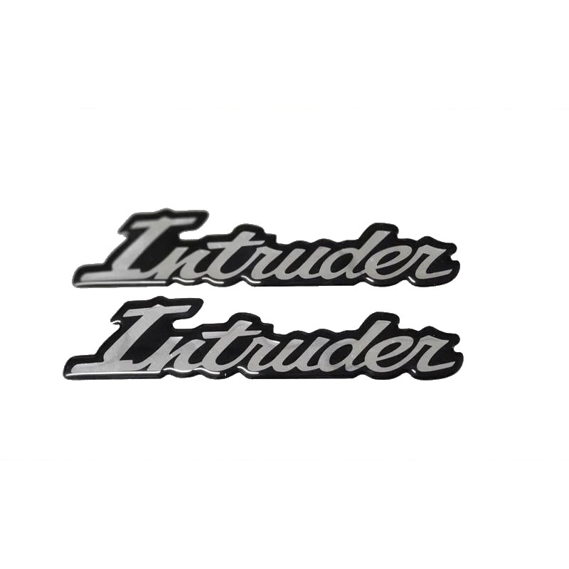 Par Adesivo Tampa Lateral Suzuki Intruder 125 Prata