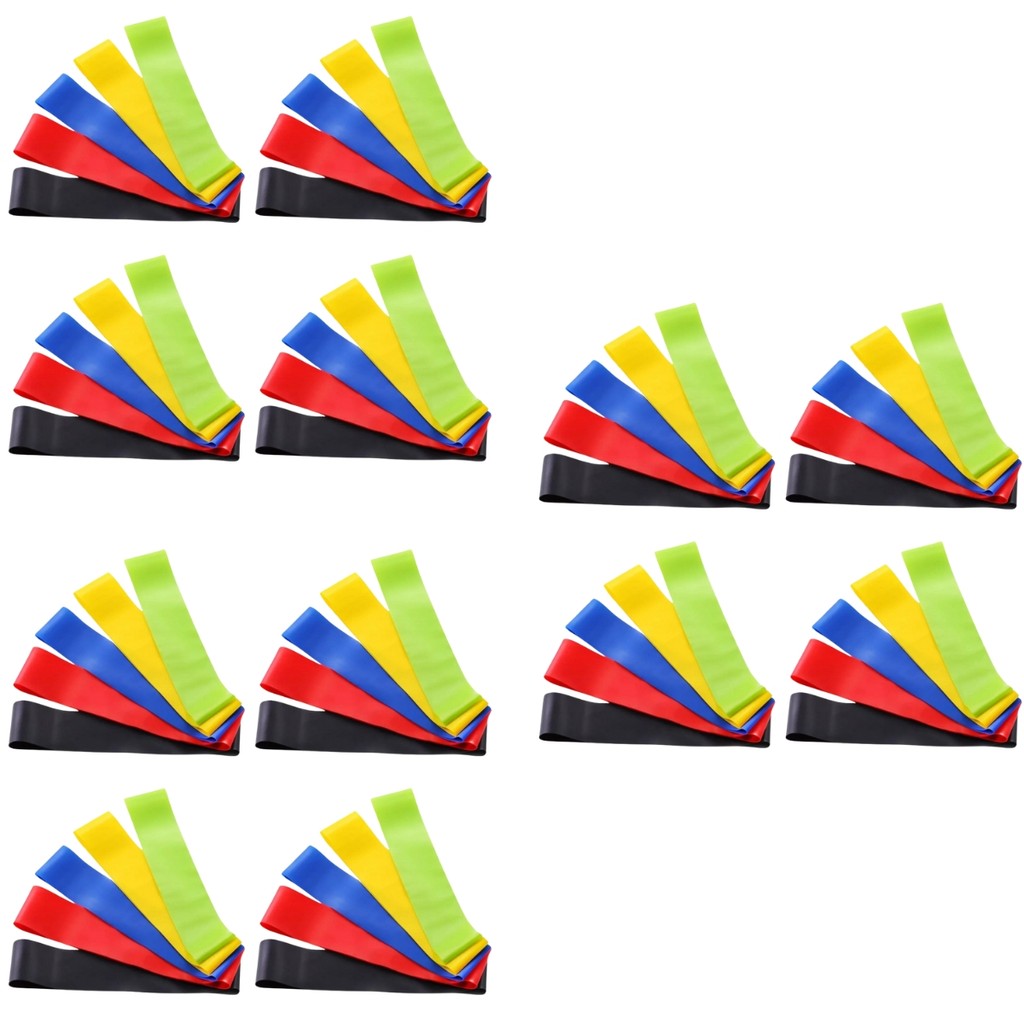 kit 60 faixas elastica de resistencia mini band para treino em casa yoga pilates multifuncional