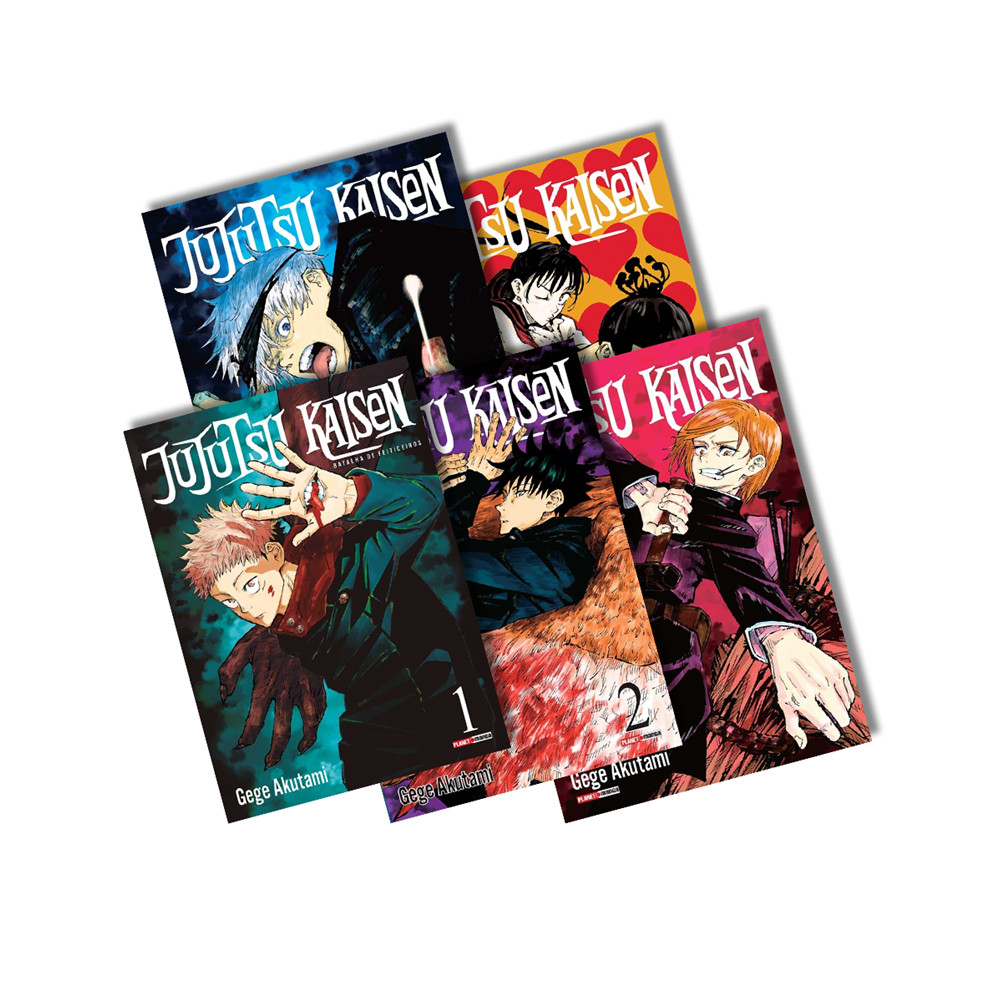Mangás - Jujutsu Kaisen - Batalha de Feiticeiros - Kit com as edições 1 a 5 em Oferta na Shopee