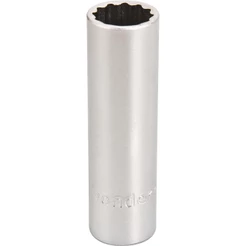 Soquete Estriado Encaixe 1/2 16mm Longo Vanád. Vonder