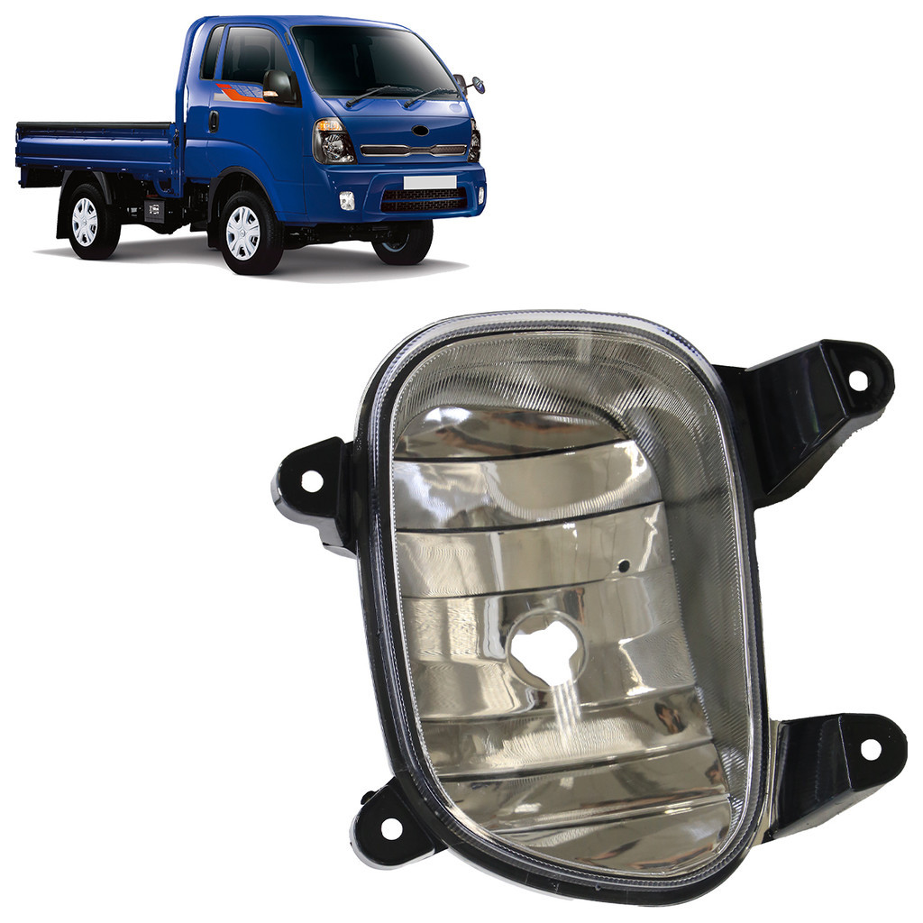 Farol Milha Auxiliar Bongo 2006 2007 2008 2009 2010 2011 2012 Lente Lisa em Acrílico