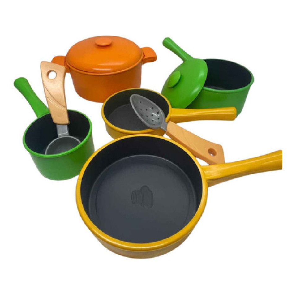 Brinquedo Jogo Panelinha Cozinha Infantil Brink Chef C 9 Peças - Brink Model