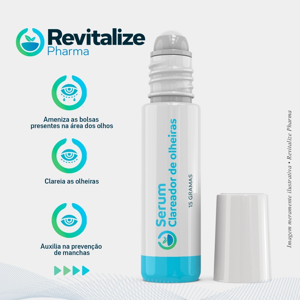 REVITALIZE PHARMA Serum Tratamento Intensivo Removedor de Bolsas, Manchas e Olheiras 15g