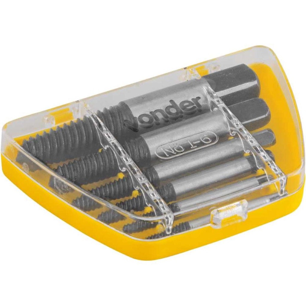 Jogo Extrator De Parafuso Quebrado Com 6 Peças Vonder em Oferta na Shopee