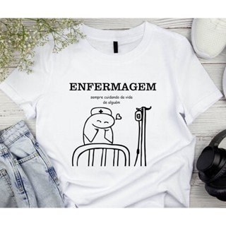 Camiseta Profissão Enfermagem R Distribuidora em Oferta na Shopee
