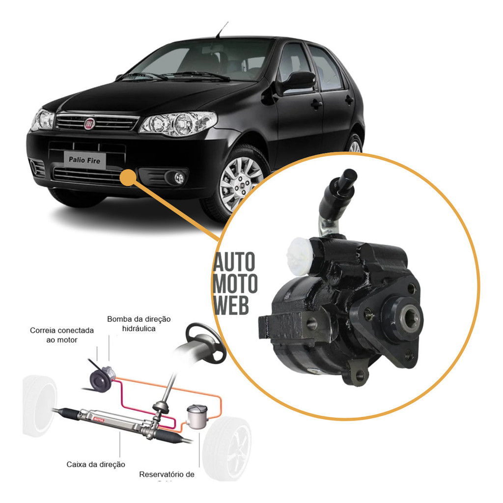 Bomba Direção Palio Strada Idea Doblo Siena 2001 a 2020 Original TRW — imagem 2 de 2