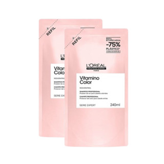 Kit 2 Refis Shampool Vitamino Color 240ml em Oferta na Shopee