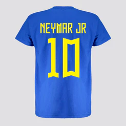 Camisa Brasil 10 Neymar Azul Infantil