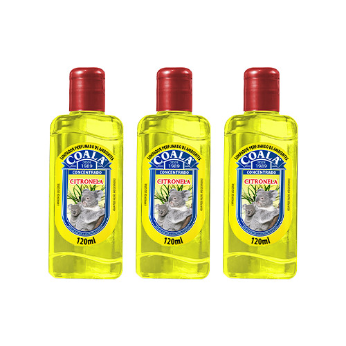Combo 3 Limpadores Coala Citronela 120 ml - Home & Living