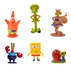 Enfeite para aquário Kit bob e seus amigos fundo do mar 6pças decoração
