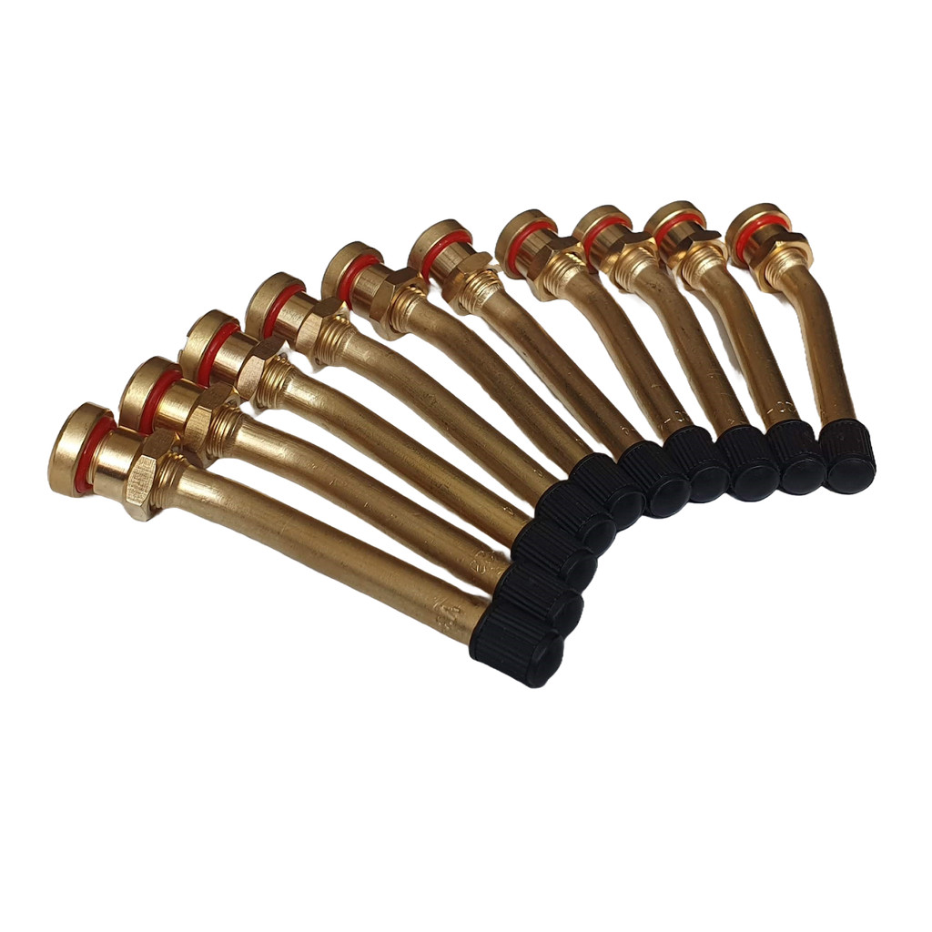 Bico Válvula Roda Disco Pneu S/cam 34561 Latão Reforçada Caminhão 90mm 10 Pçs Novo em Oferta na Shopee