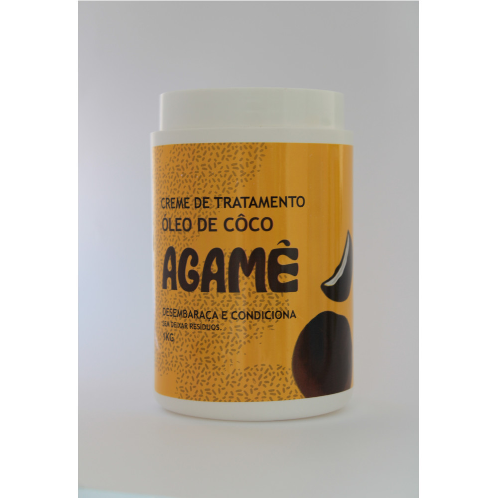 Máscara Capilar Coco AGAMÊ Creme de Tratamento Capilar 1Kg Promoção de Lançamento