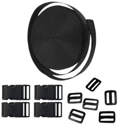 KIt 10 Metros Cinta Ca + 10 Fechos + 10 Reguladores 15mm