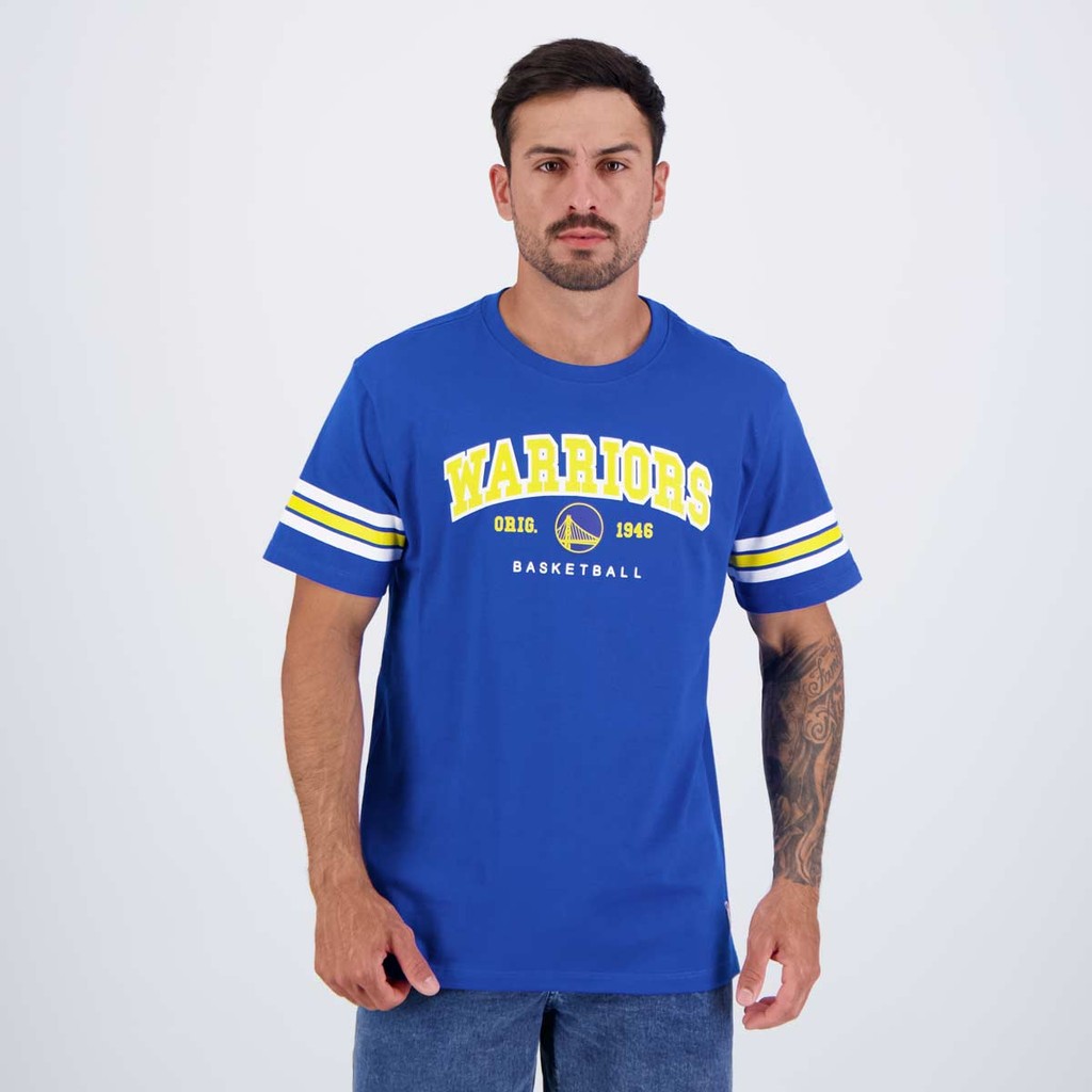 Camiseta NBA Essentials Golden State Warriors Azul - Sports & Outdoors