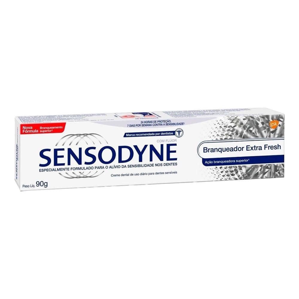 Creme Dental Sensodyne Branqueador Extra Fresh 90g em Oferta na Shopee