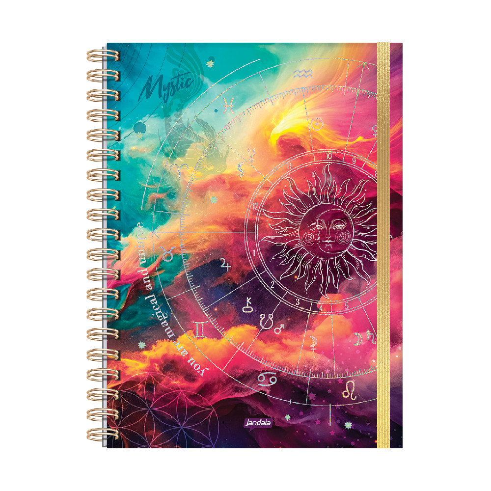 Caderno Universitário NEO 80 Folhas Mystic Com Inteligencia Artificial JandaIA - Stationery