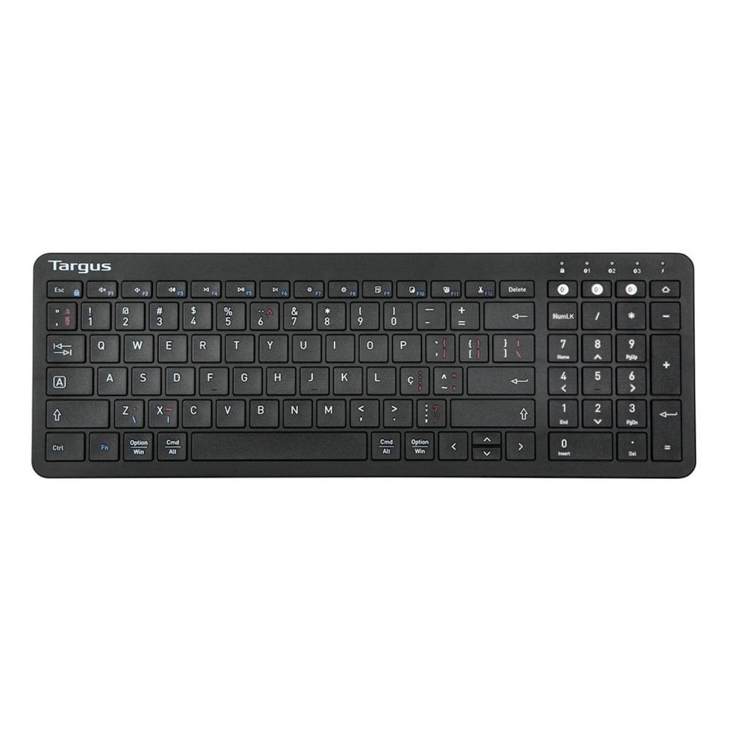 Teclado sem Fio Targus AKB863 Antimicrobiano - Bluetooth - ABNT2 - Preto