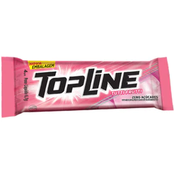 Chiclete Topline Tutti Frutti Zero Açúcar Com 20 Unidades De 6,7g