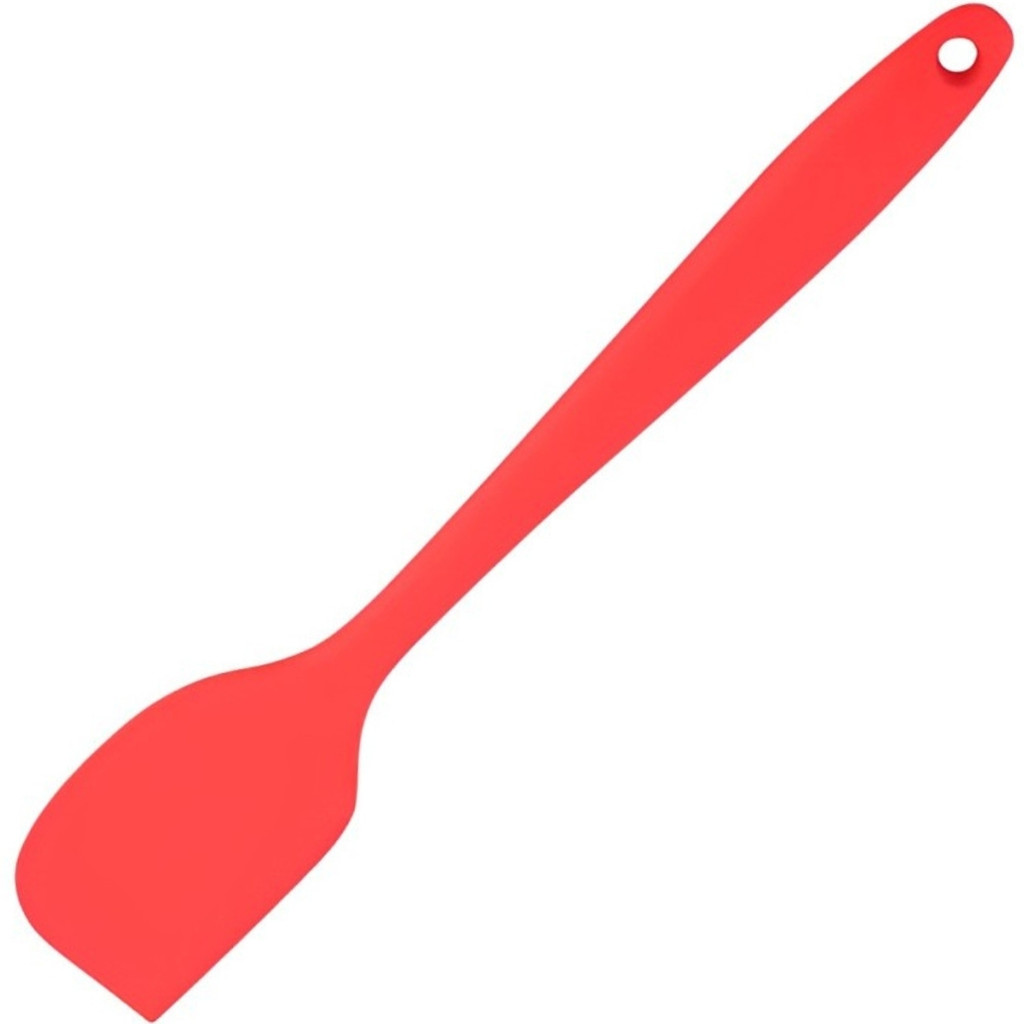 Espátula de Silicone Grande Art House Vermelho Utensílio de Cozinha Raspadora de Bolo Pão Duro Anti-risco Panelas