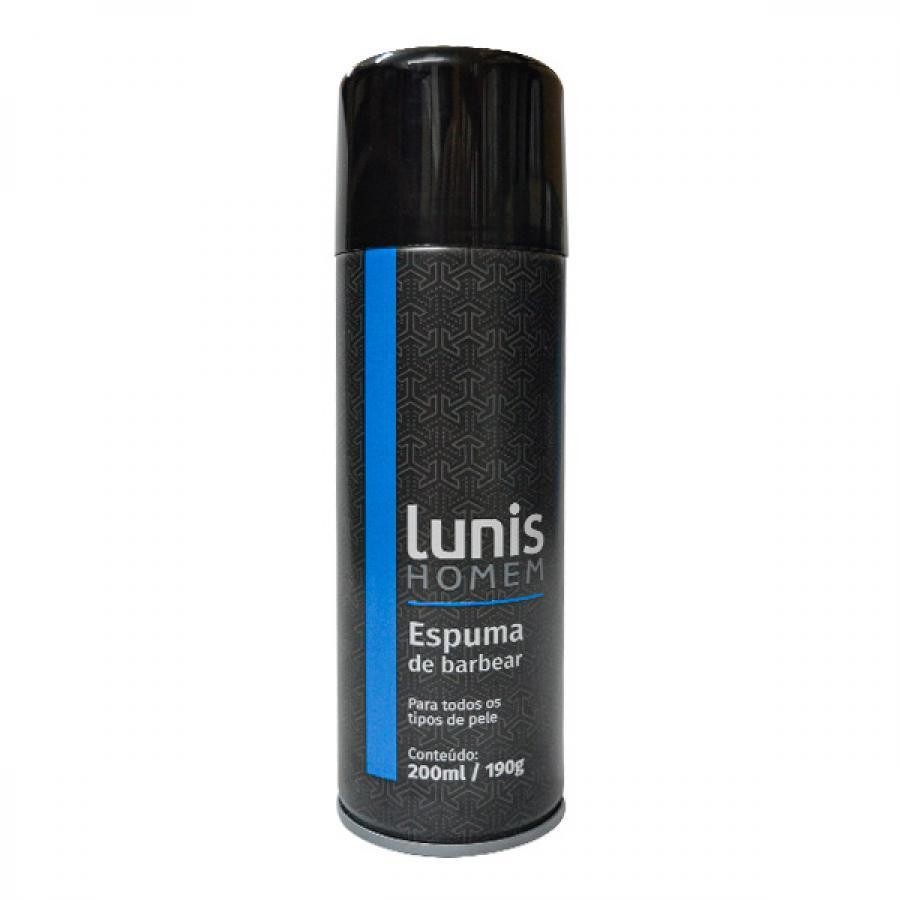Espuma De Barbear Lunis Homem 190G – Hidrata E Refresca - Beauty