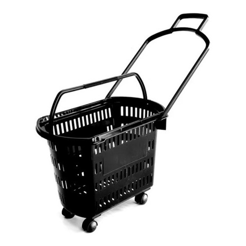 Kit 2 Cesta Cestinha Supermercado Mercado Rodas Rodinhas Super Resistente Exclusiva em Oferta na Shopee