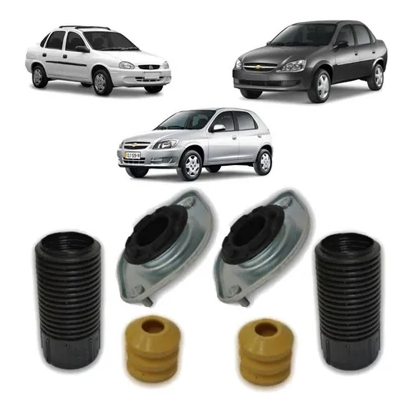 Kit Batente Amortecedor Celta Corsa Classic 4 Lados