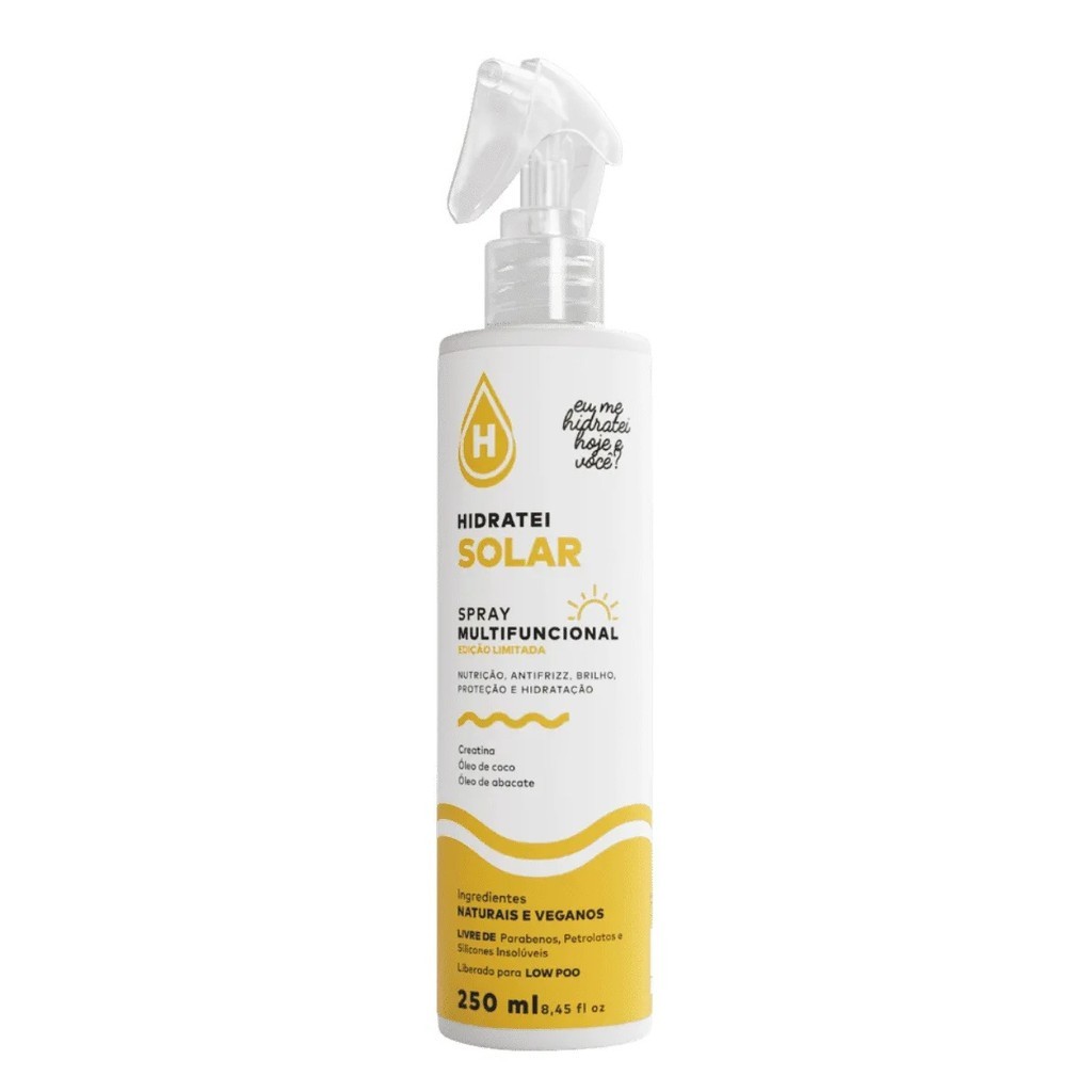 Spray Multifuncional Capilar Filtro Uv Solar Proteção e Hidratação 250ml Hidratei Solar
