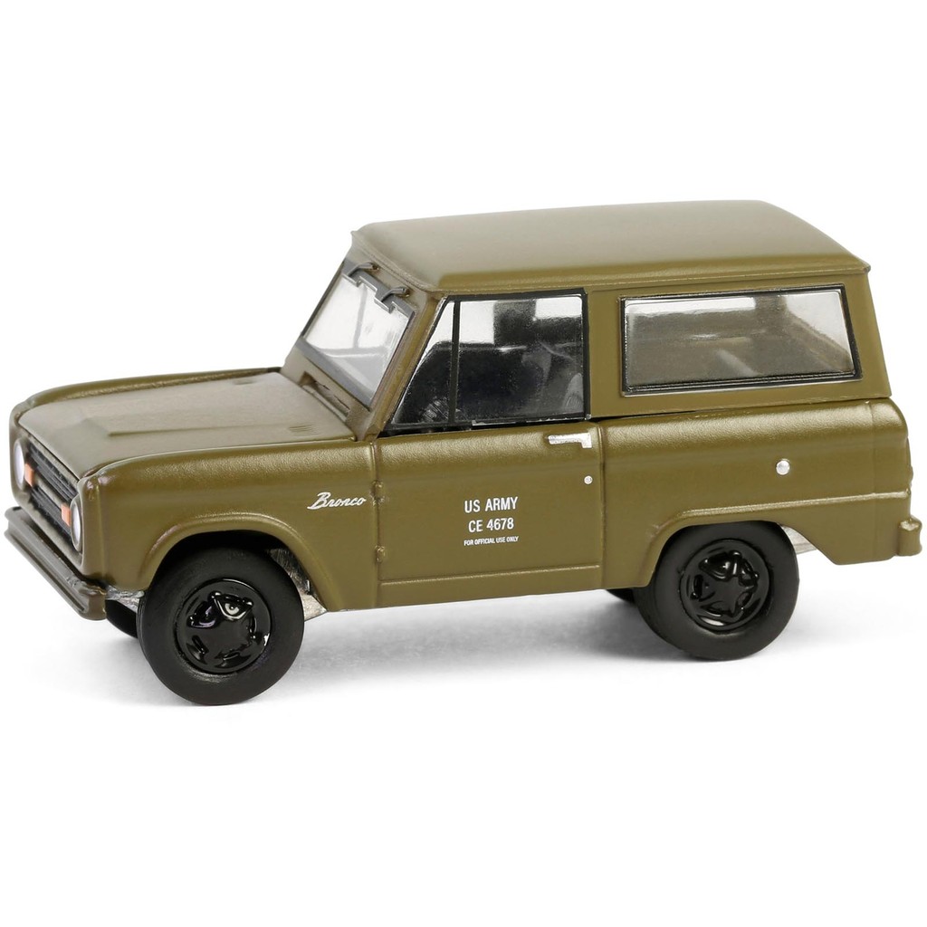 Miniatura - 1:64 - 1966 Ford Bronco Us Army Proposal - Battalion 64 5 - Greenlight 61050