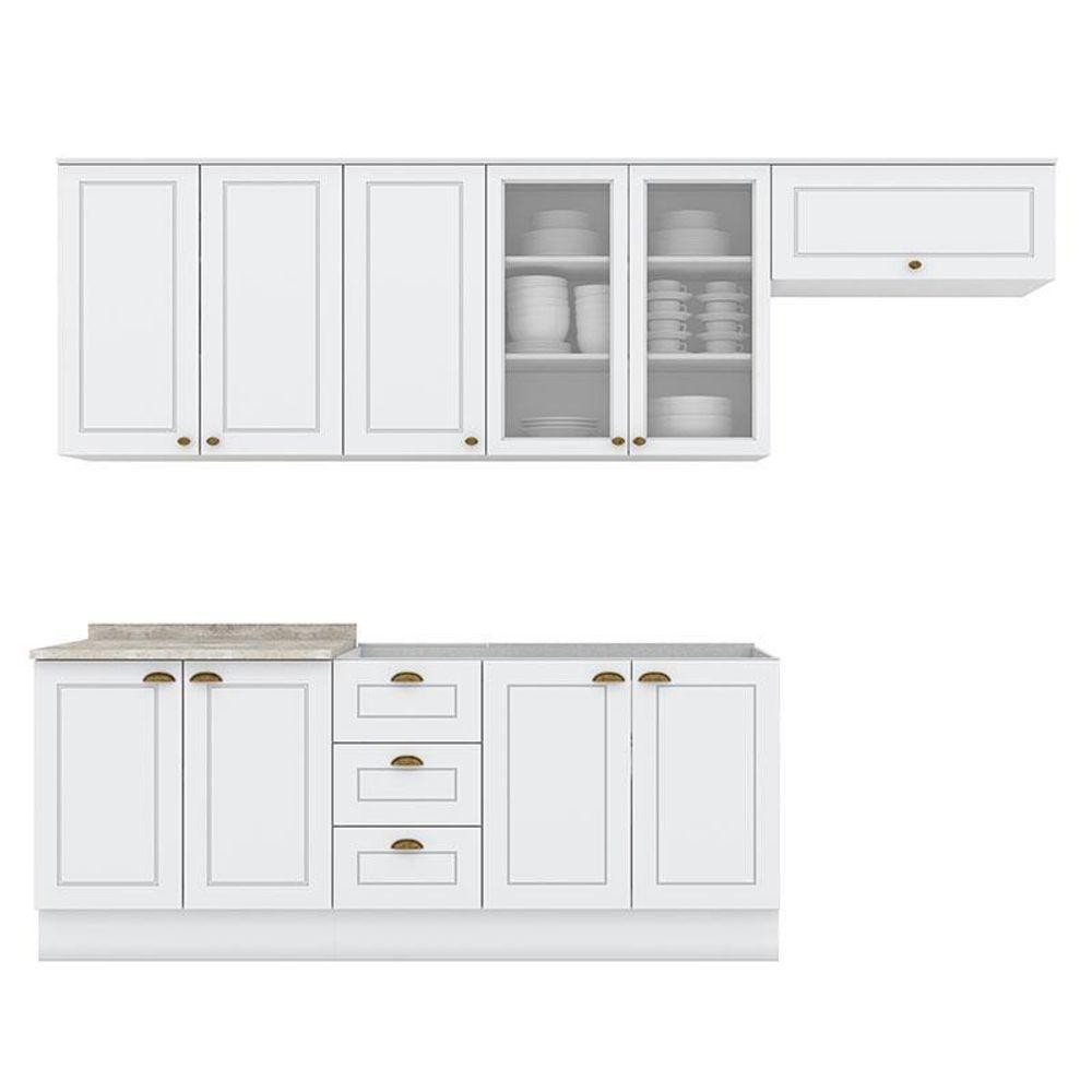 Cozinha Modulada Americana 6 Peças Branco Hp – Henn