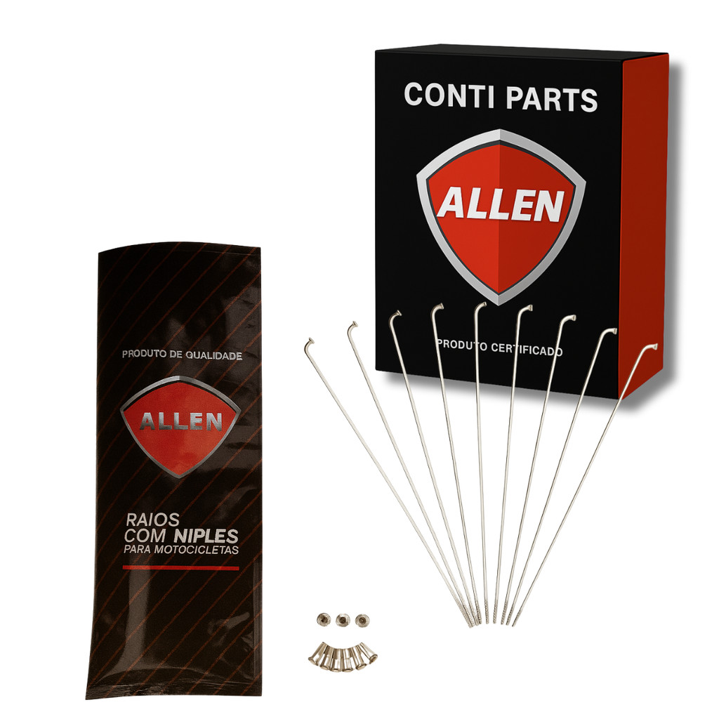 Raio Traseiro CG Titan XL XLS Cromado 36 Peças 83 ATÉ 99