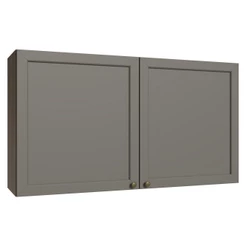 Armário Aéreo 120 cm 2 Portas Rustic/Cinza Vik Madesa