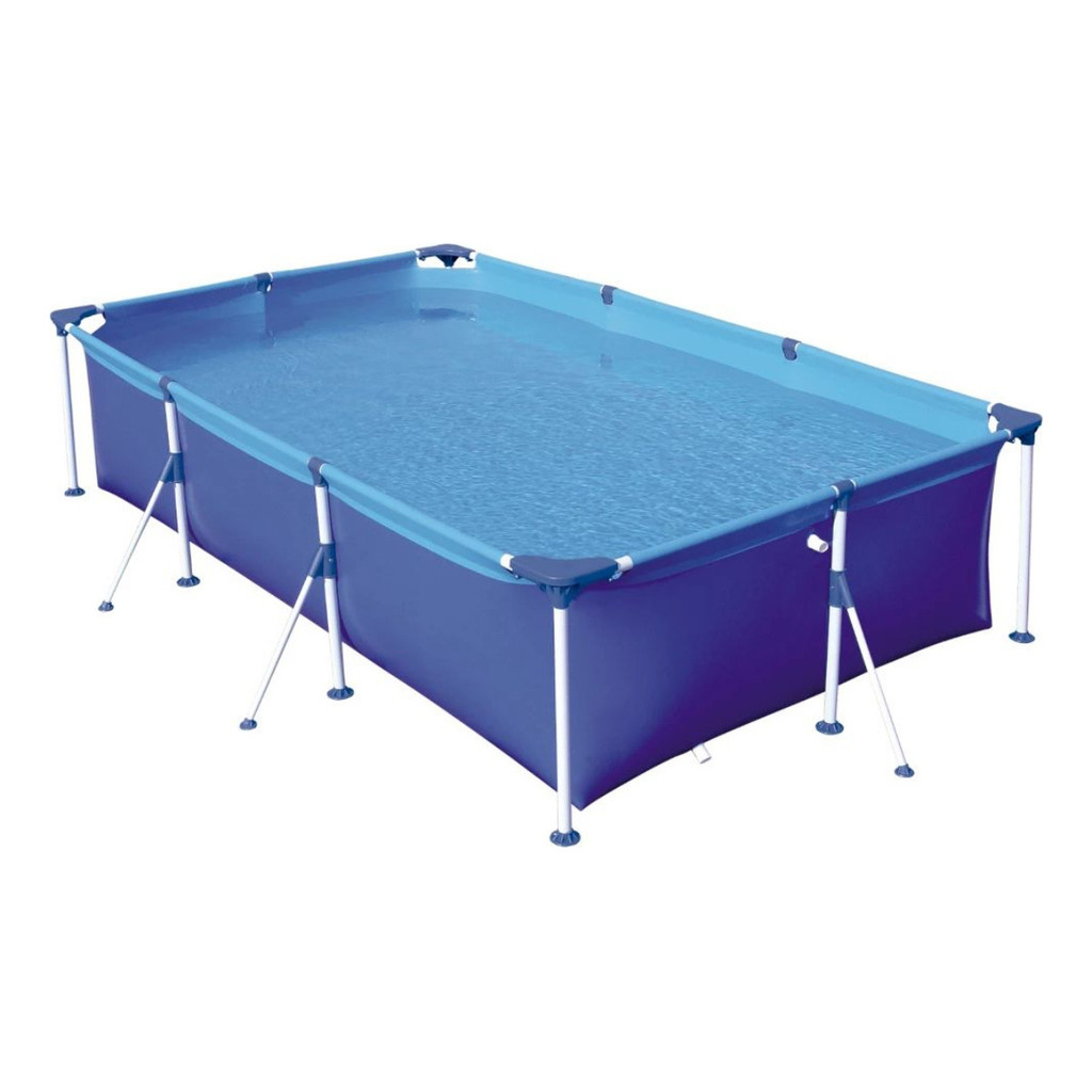 Piscina Premium Estruturada 2500 Litros Azul Retangular Mor em Oferta na Shopee