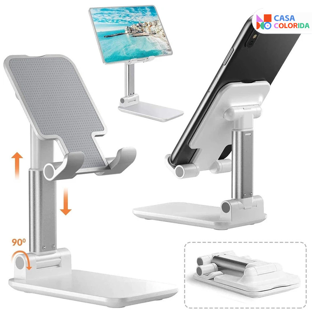 Suporte Giratório Dobrável para Celular Tablet e Jogos PS2 com Base Estável em Oferta na Shopee