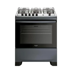 Fogão 5 Bocas Dako Supreme Mesa de Inox Titanium Bivolt