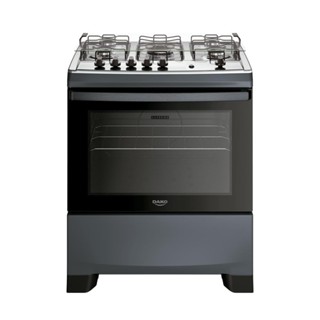 Fogão 5 Bocas Dako Supreme Mesa de Inox Titanium Bivolt