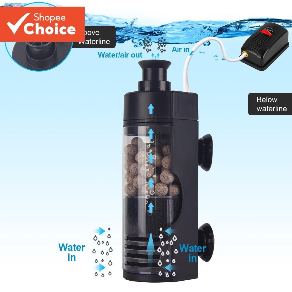 Filtro de Água Fada Pneumático Mini Purificação de Circulação Oxigenação Bioquímica