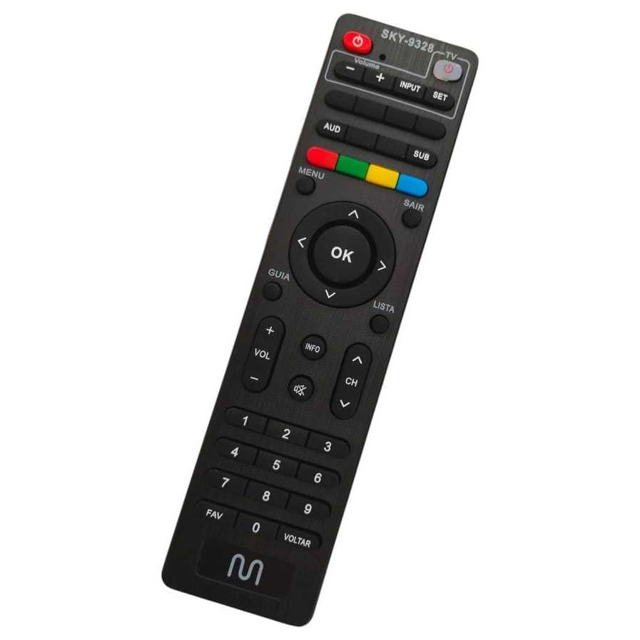 Controle Remoto Compativel Parabolica Digital Multi Multilaser GS0641SAT HD REGIONAL SKY-9328