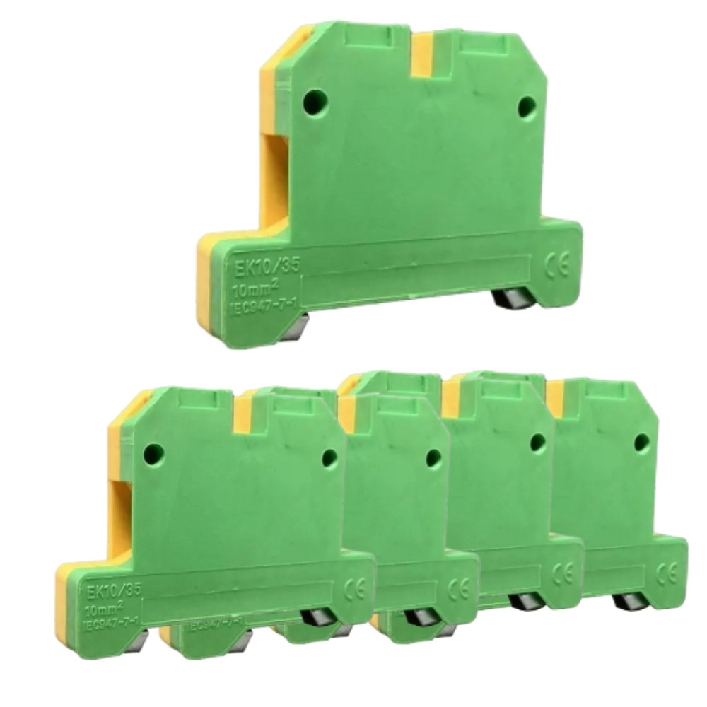 KIT 5 BORNE SAK TERRA 16MM AMARELO/VERDE STARK