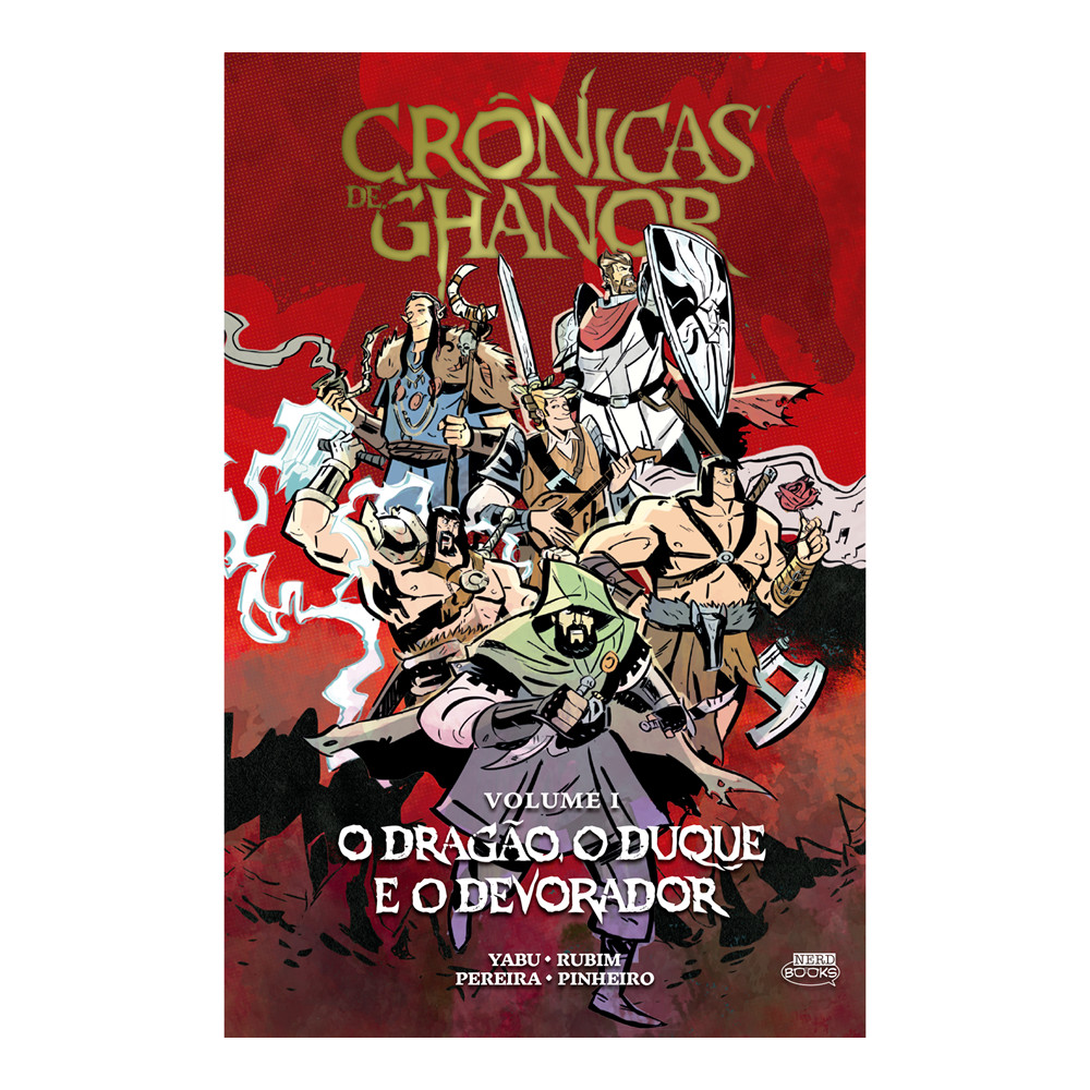 Comic - Crônicas de Ghanor Vol. 1 - O dragão, o duque e o devorador  - Jambô - ISBN 9786583375698