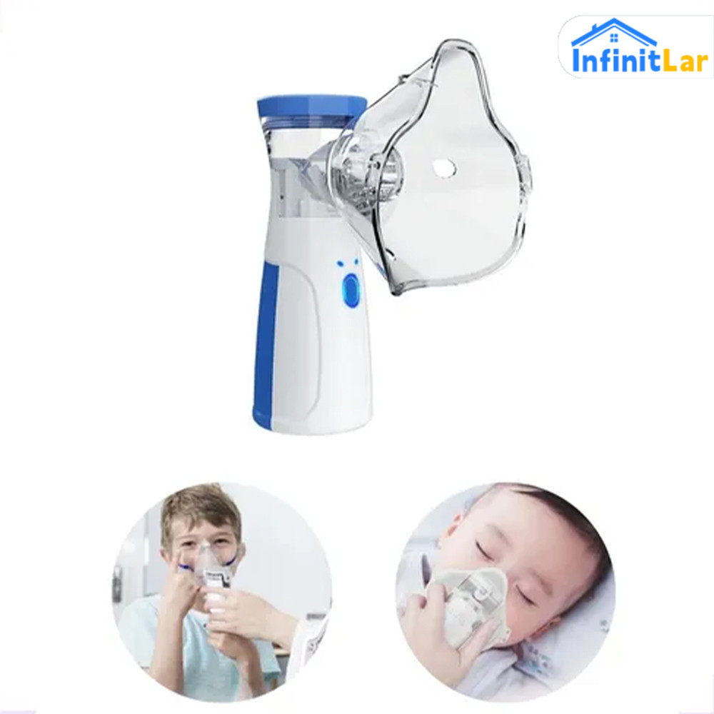 AIQUE Inalador Portátil Ultrassônico - Mini Nebulizador Silencioso com Bateria Longa Duração em Oferta na Shopee